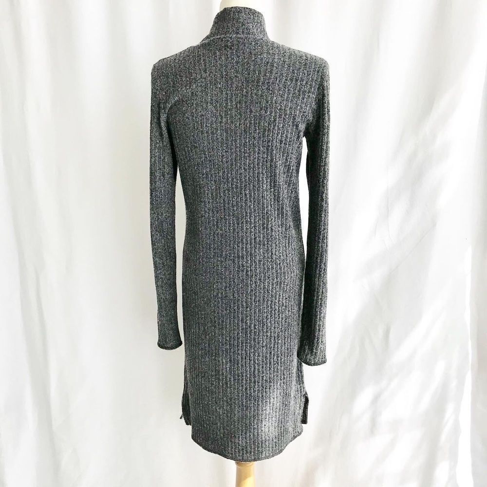 Wilfred Free Aritzia gray ribbed mock neck dress M - Picture 9 of 12